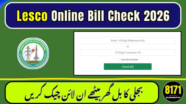 Lesco Online Bill