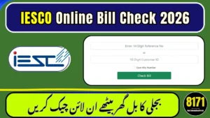 IESCO Online Bill Check 2026