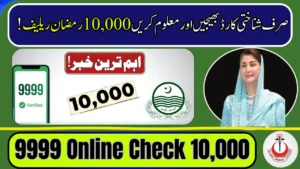 9999 CNIC Check 2026 – Verify Your 10000 Ramzan Relief Payment Instantly